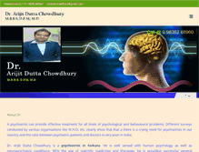 Tablet Screenshot of neuropsychiatristkolkata.com